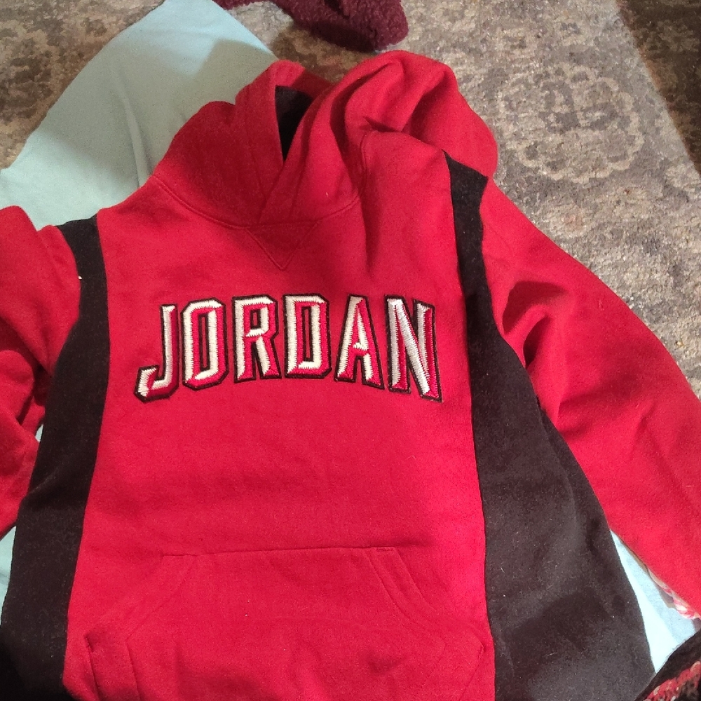 Jordan Red and Black Pullover